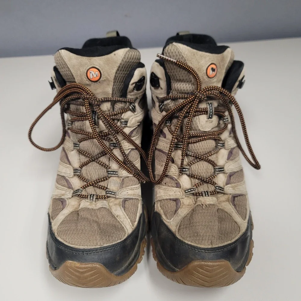 Merrell Mens Moab 3 Hiking‎ Boots Size 14 Mid Brown Outdoor Gorpcore Waterproof